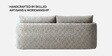 Cozy Chic Boucle 2 Seater Sofa In Grey Colour