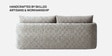 Cozy Chic Boucle 2 Seater Sofa In Grey Colour