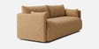Cozy Chic Boucle 2 Seater Sofa In Mustard Colour