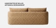 Cozy Chic Boucle 2 Seater Sofa In Mustard Colour