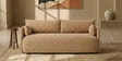 Cozy Chic Boucle 2 Seater Sofa In Mustard Colour