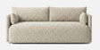 Cozy Chic Boucle 2 Seater Sofa In Soft Sand Colour