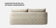 Cozy Chic Boucle 2 Seater Sofa In Soft Sand Colour