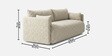 Cozy Chic Boucle 2 Seater Sofa In Soft Sand Colour