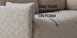 Cozy Chic Boucle 3 Seater Sofa In Brown Colour