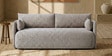 Cozy Chic Boucle 3 Seater Sofa In Brown Colour