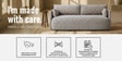 Cozy Chic Boucle 3 Seater Sofa In Brown Colour