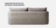 Cozy Chic Boucle 3 Seater Sofa In Brown Colour