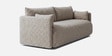 Cozy Chic Boucle 3 Seater Sofa In Brown Colour