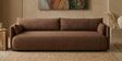 Cozy Chic Boucle 3 Seater Sofa In Burgundy Colour