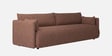 Cozy Chic Boucle 3 Seater Sofa In Burgundy Colour