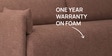 Cozy Chic Boucle 3 Seater Sofa In Burgundy Colour