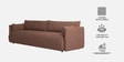Cozy Chic Boucle 3 Seater Sofa In Burgundy Colour