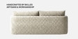 Cozy Chic Boucle 3 Seater Sofa In Cream Colour