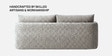 Cozy Chic Boucle 3 Seater Sofa In Grey Colour