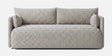 Cozy Chic Boucle 3 Seater Sofa In Grey Colour