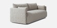 Cozy Chic Boucle 3 Seater Sofa In Grey Colour