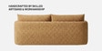 Cozy Chic Boucle 3 Seater Sofa In Mustard Colour