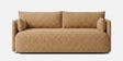 Cozy Chic Boucle 3 Seater Sofa In Mustard Colour