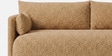 Cozy Chic Boucle 3 Seater Sofa In Mustard Colour