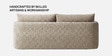 Cozy Chic Boucle 3 Seater Sofa In Soft Sand Colour