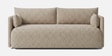 Cozy Chic Boucle 3 Seater Sofa In Soft Sand Colour