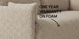 Cozy Chic Boucle 3 Seater Sofa In Soft Sand Colour