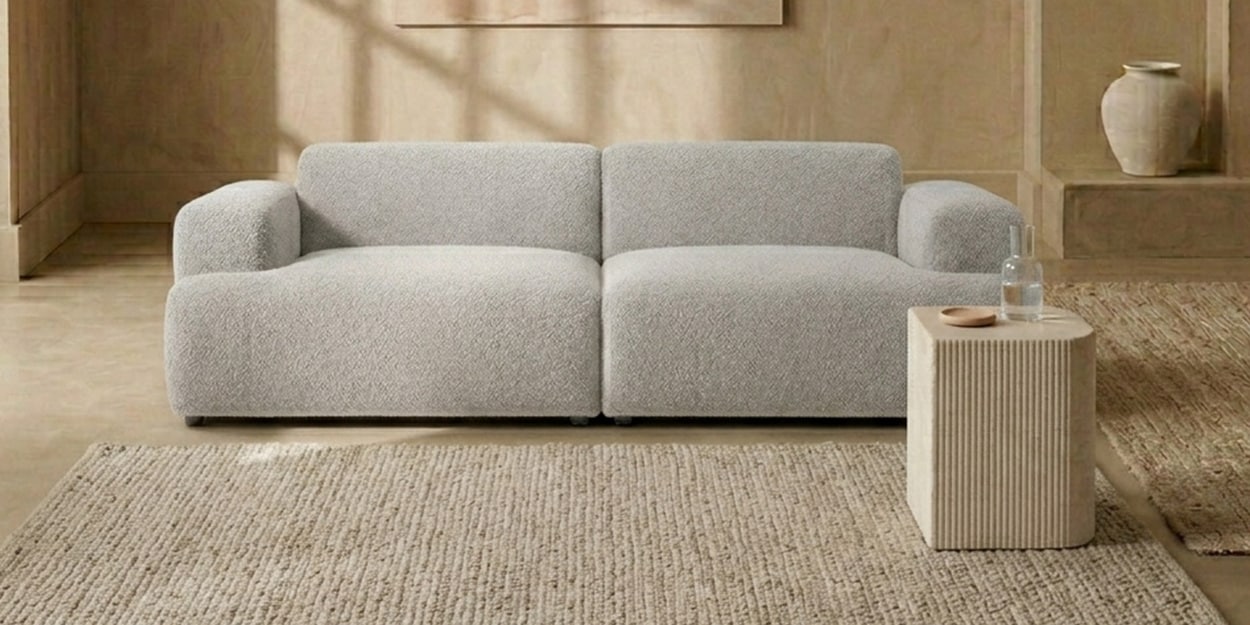 Comfort Haven 2 Seater Sofa In Grey Color