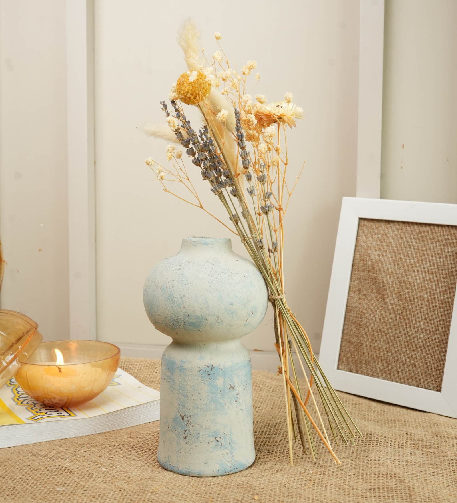 Coastal Bloom Porcelain Vase