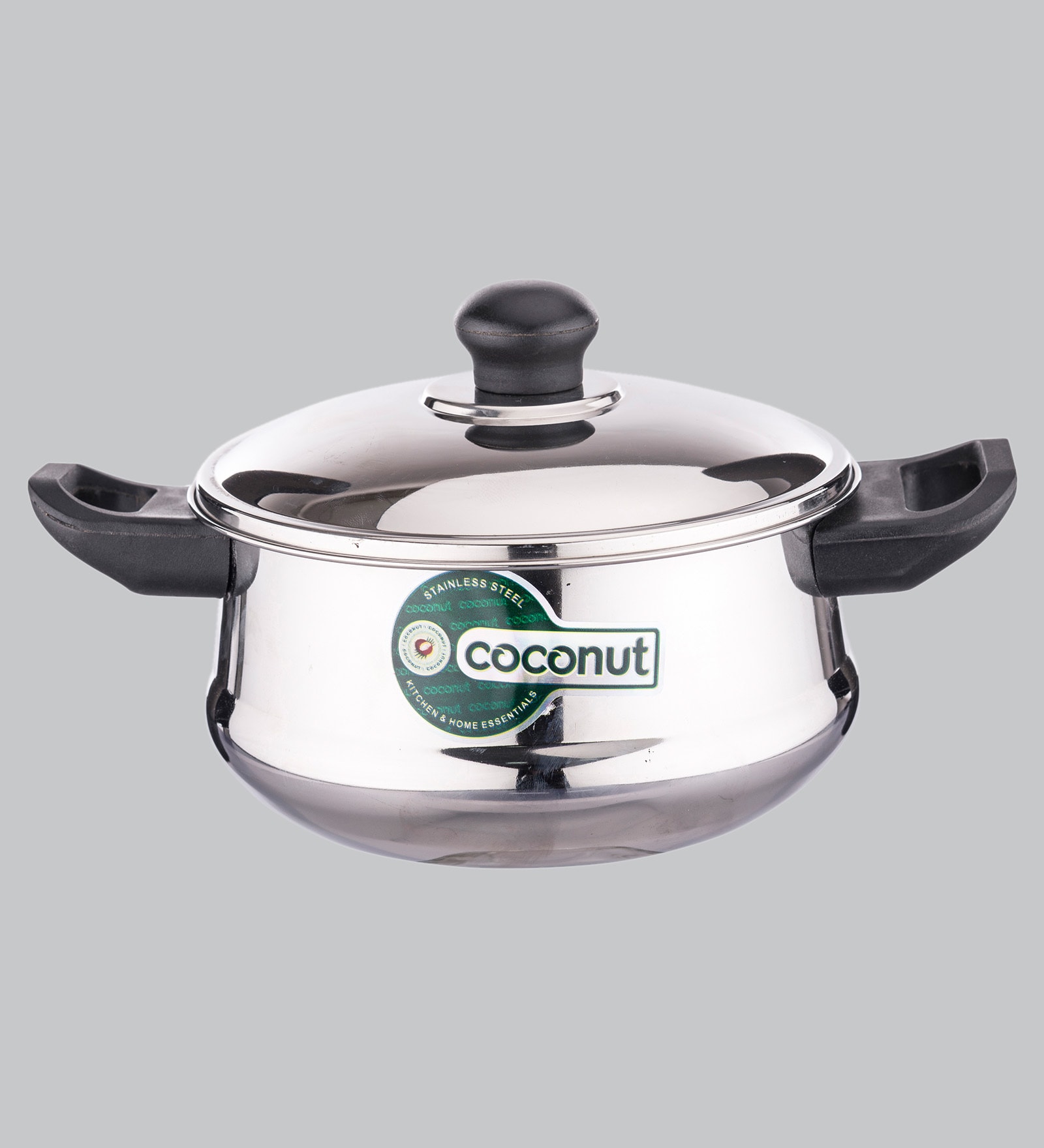 Evergreen 3 Ltrs Induction Friendly Silver Stainless Steel Cooking Pot