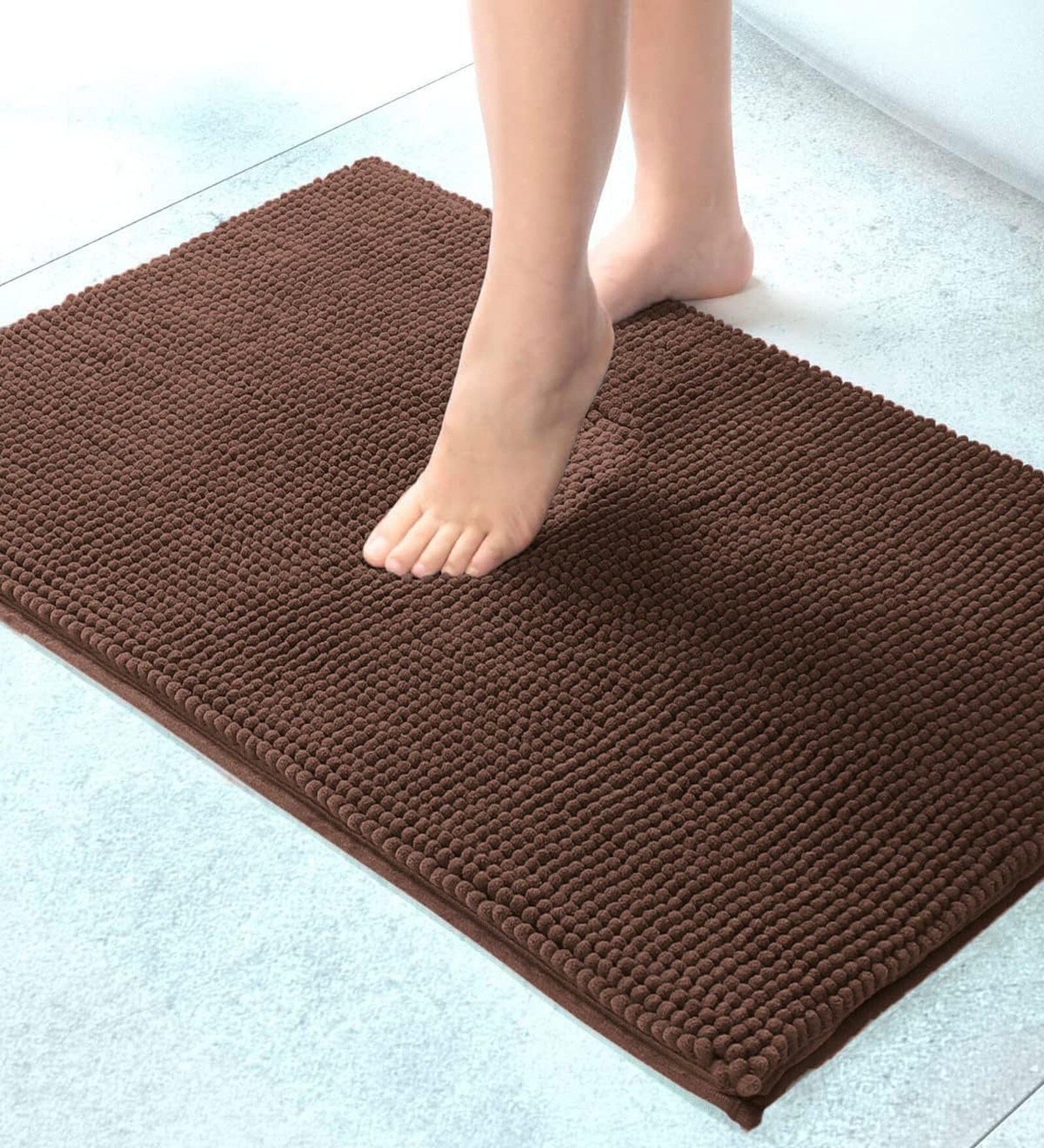 Coffee Microfiber 16x24 Inches Super Soft Bath Mat