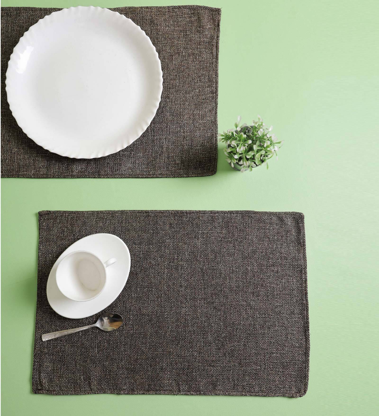 Premium (12x18) Coffee Brown Jute (Set of 2) Placemat