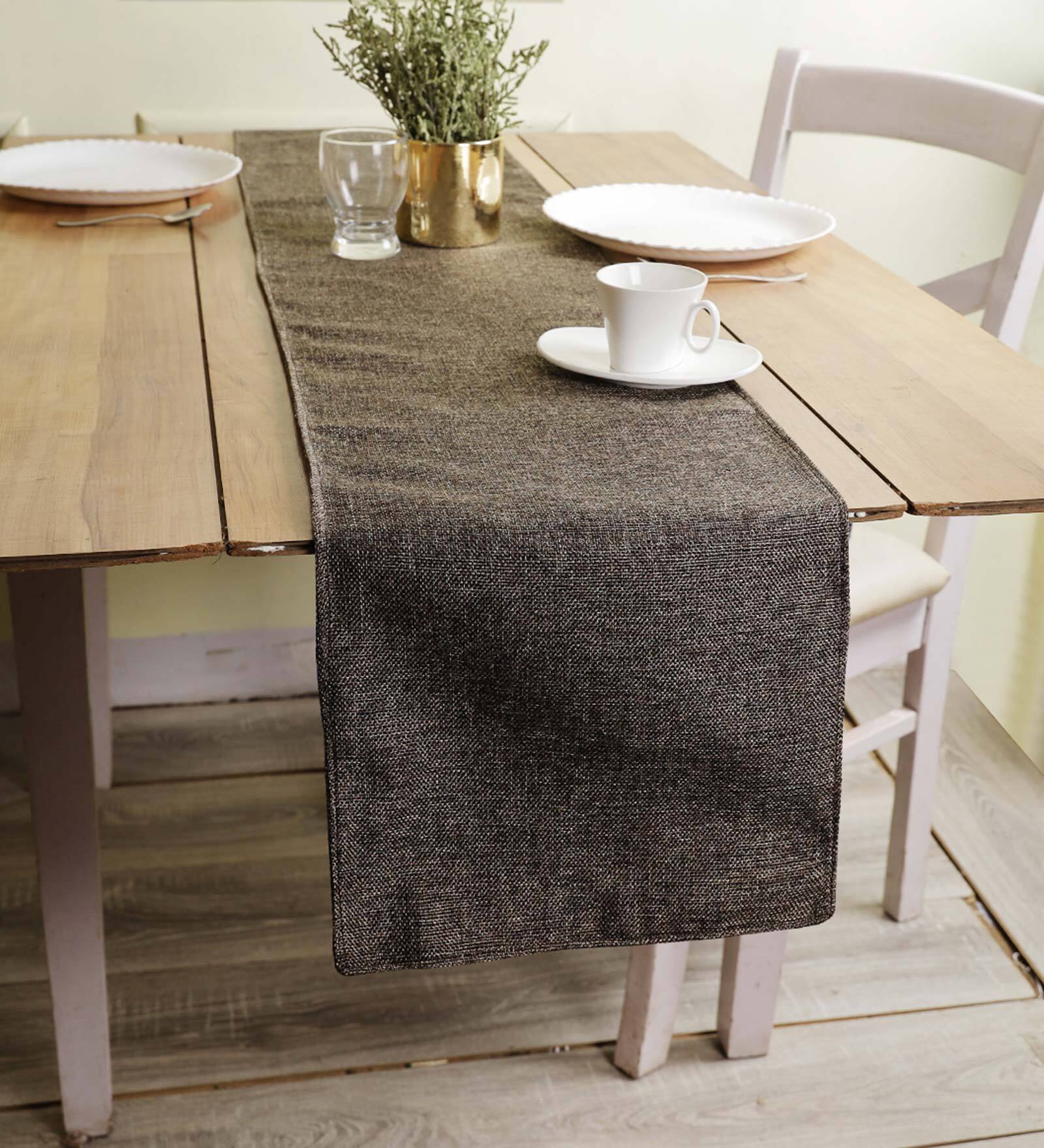 Premium (72x12) Coffee Brown Jute Table Runner