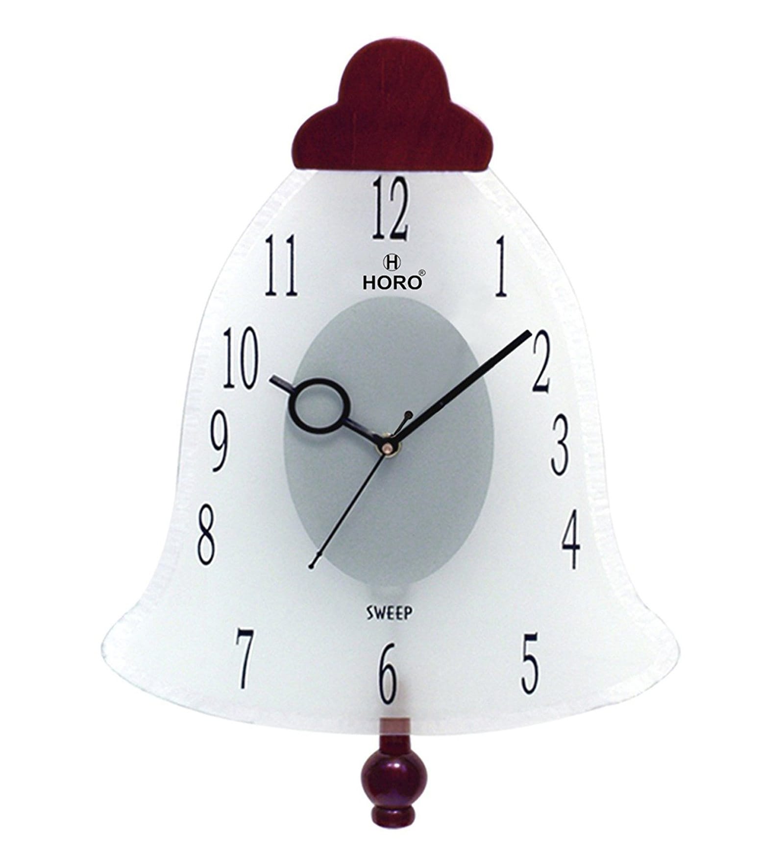 White & Brown Wood Wall Clock