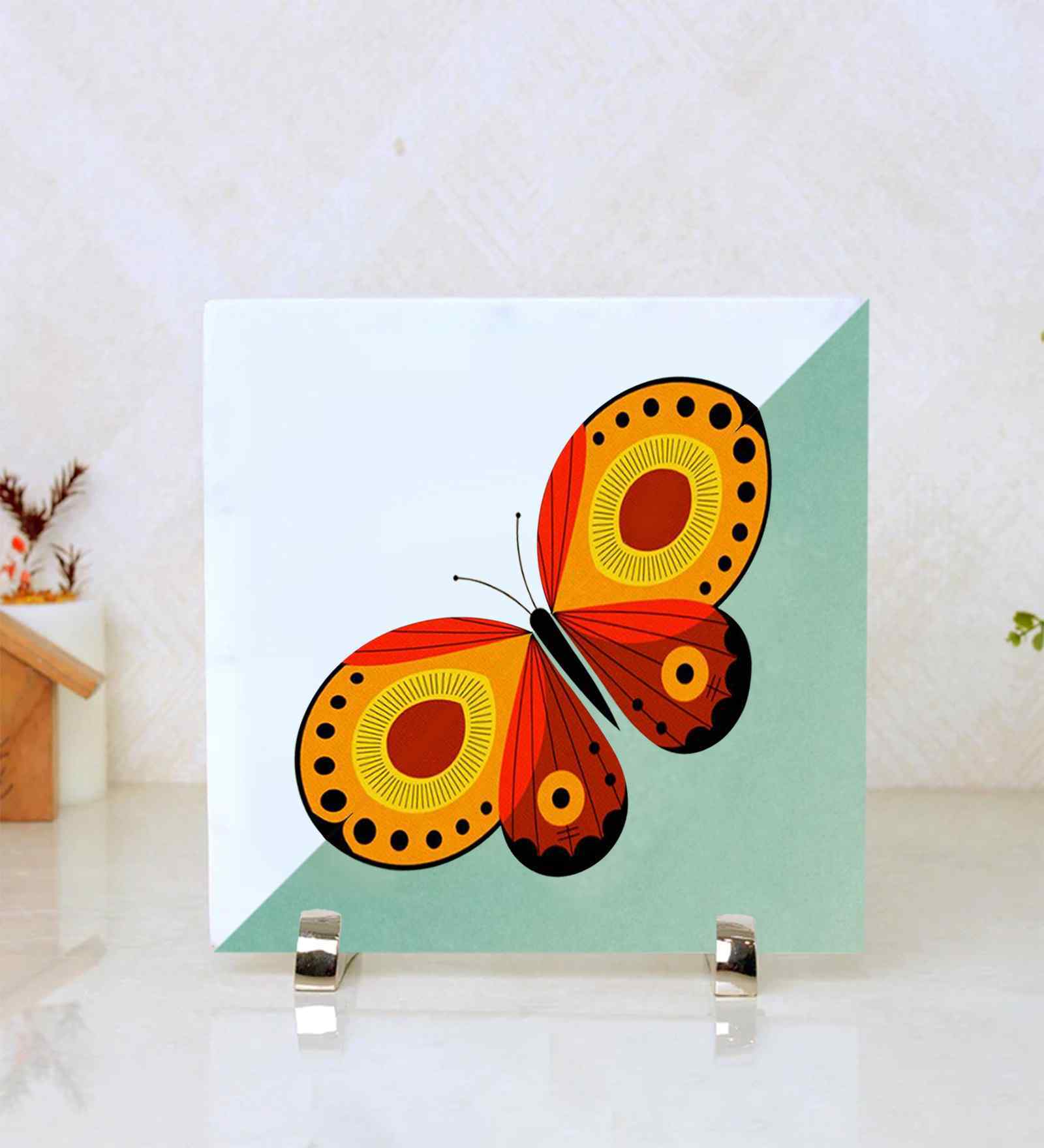 Color Me Butterfly Marble Showpiece