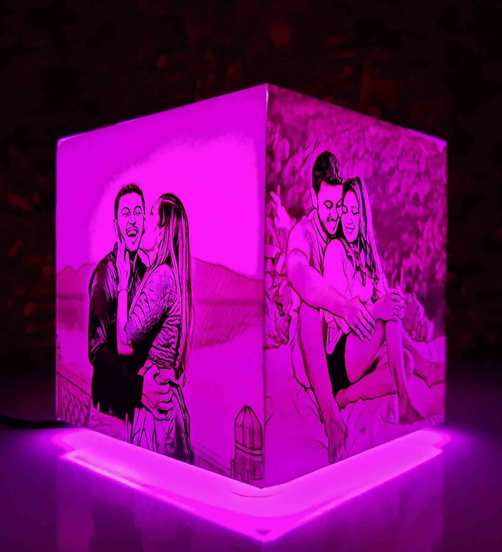 Lampada Portafoto ZOCI VOCI Multicolore - Luce LED Con Stampa Fotografica Personalizzata - Regalo Originale - 2