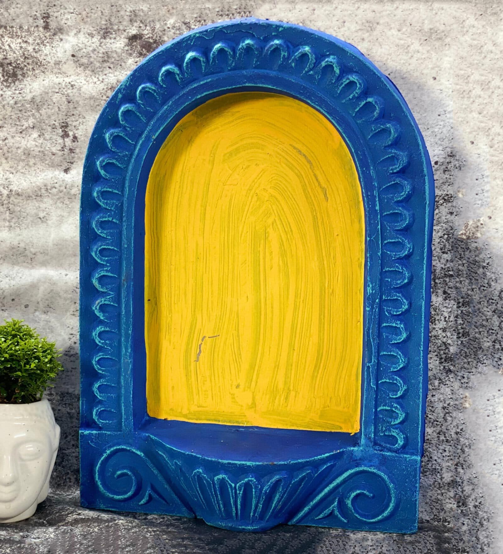 Royal Blue Aesthetic Rajasthani Jharokha