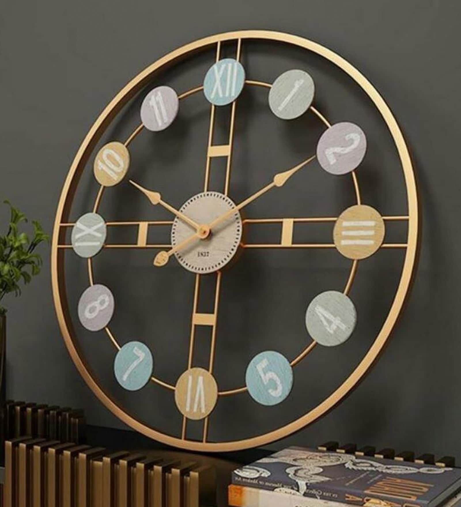 Colorful Numbers Novelty Wall Clock