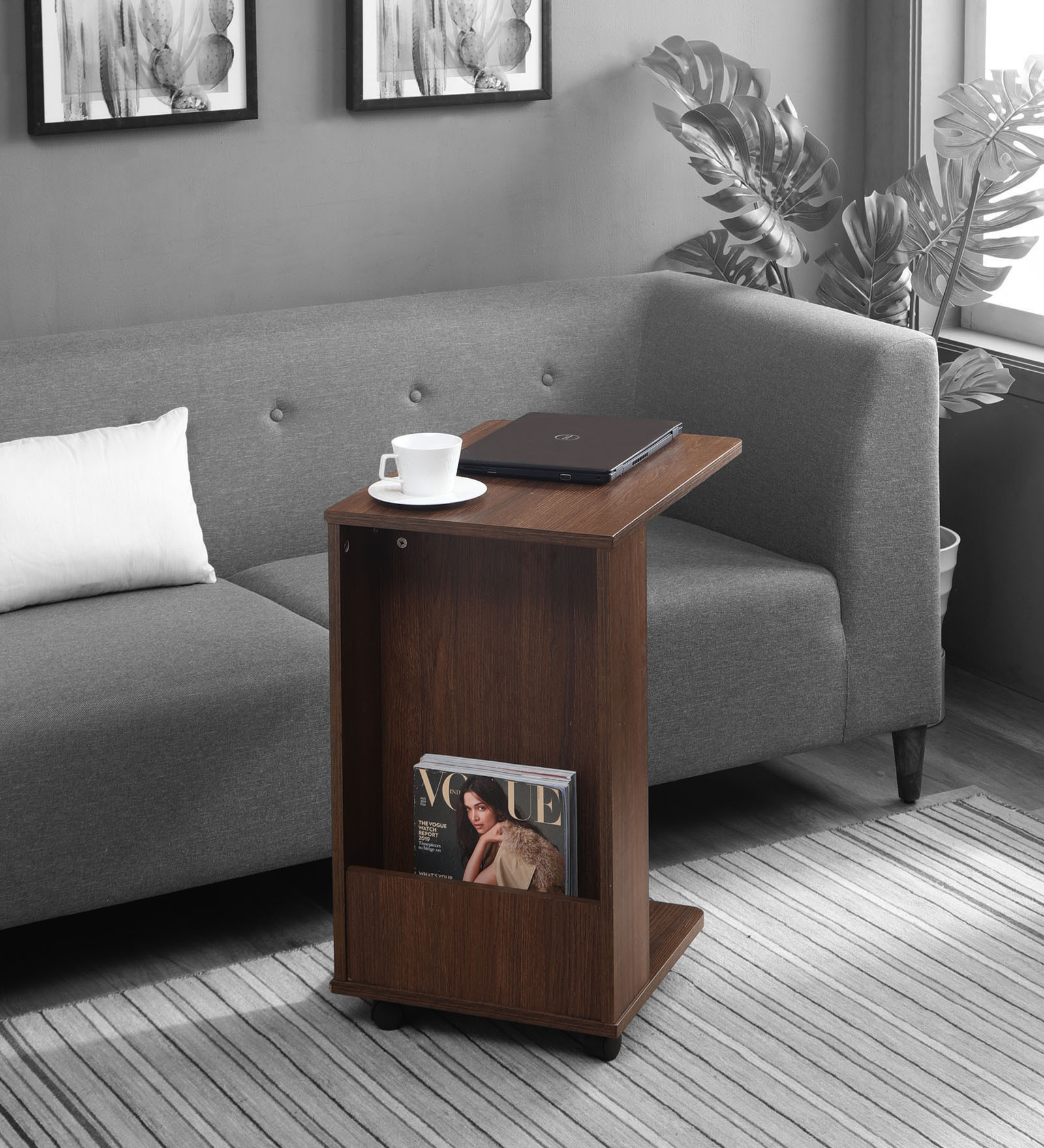 Companion Portable table in Dark Oak Finish