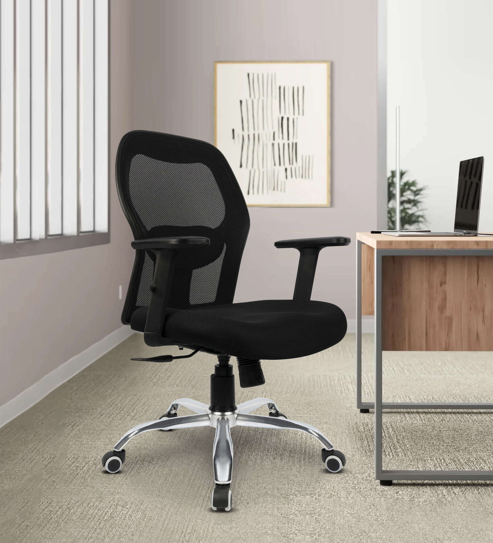 Buy Confidant Breathable Mesh Ergonomic Chairs In Black Colour at 50% ...