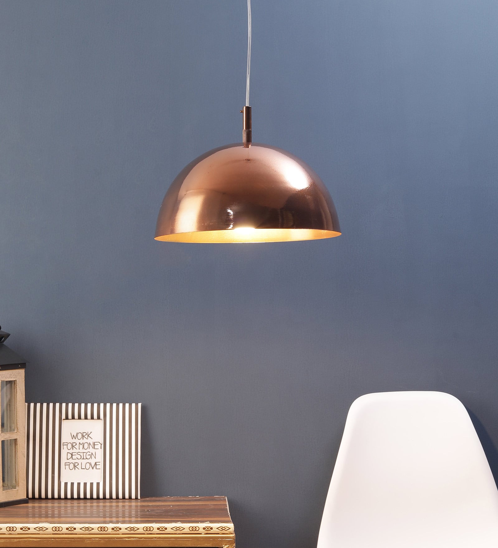 Barce Copper Metal Hanging Light