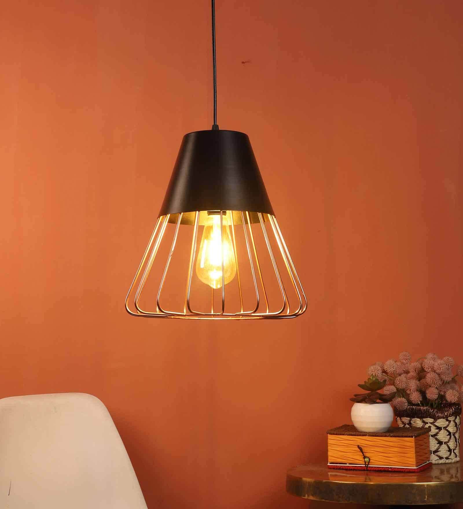 Majestic Copper Iron Hanging Light