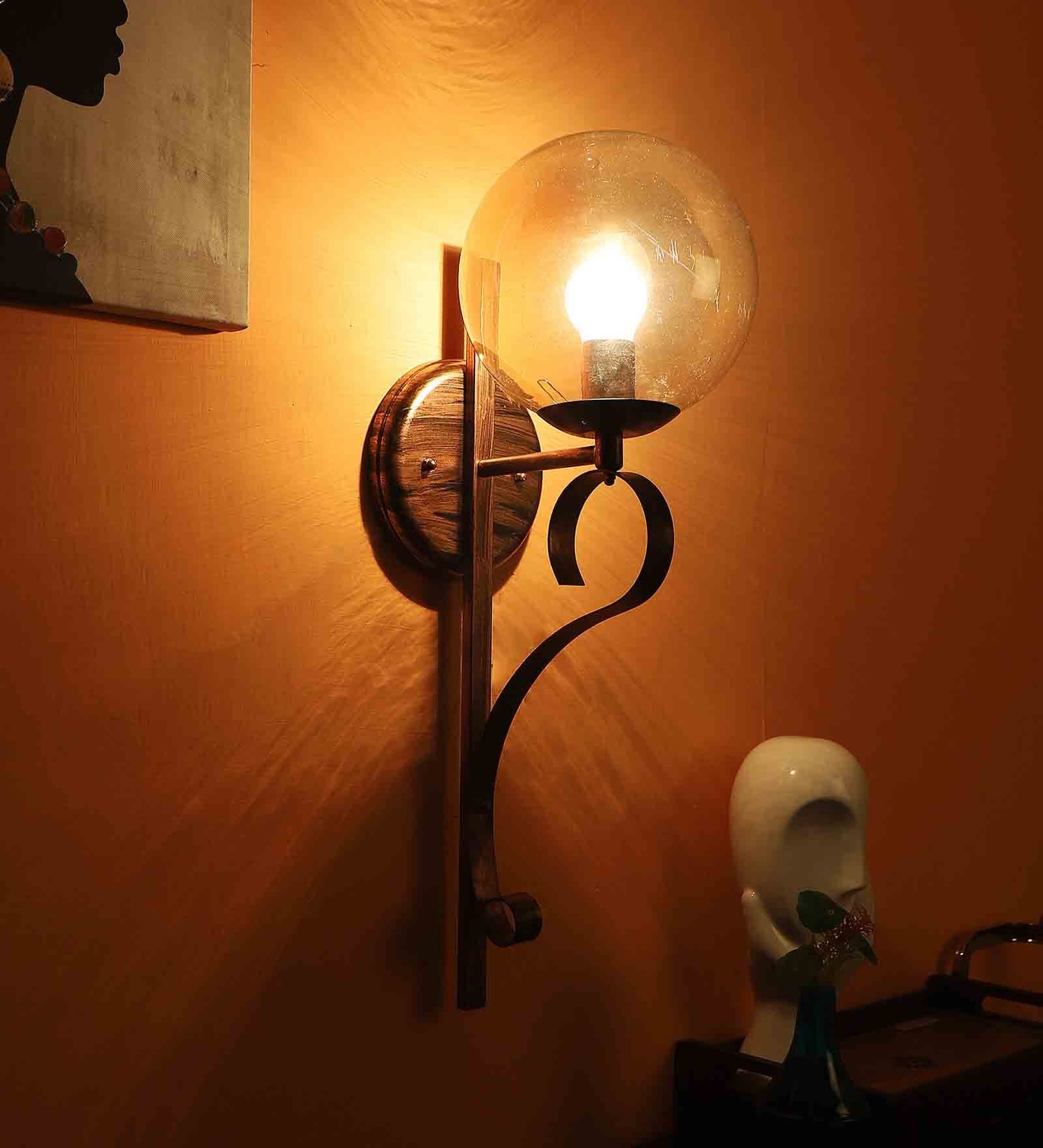 Concave Copper Iron Wall Sconces