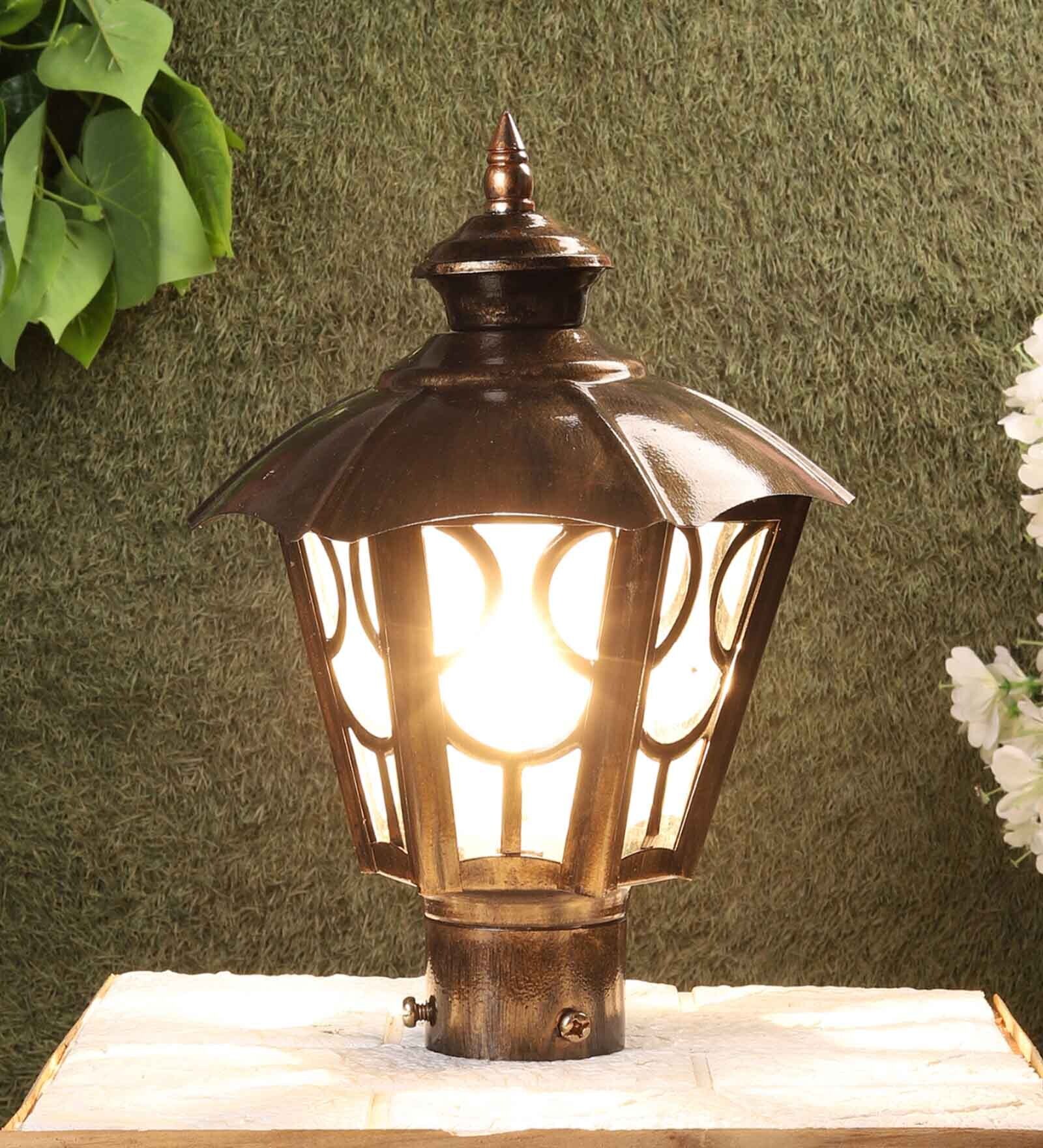 Copper Metal Gate Light