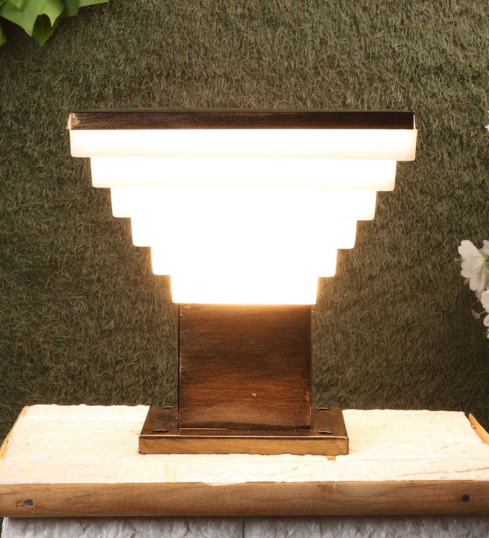 Copper Metal Gate Light