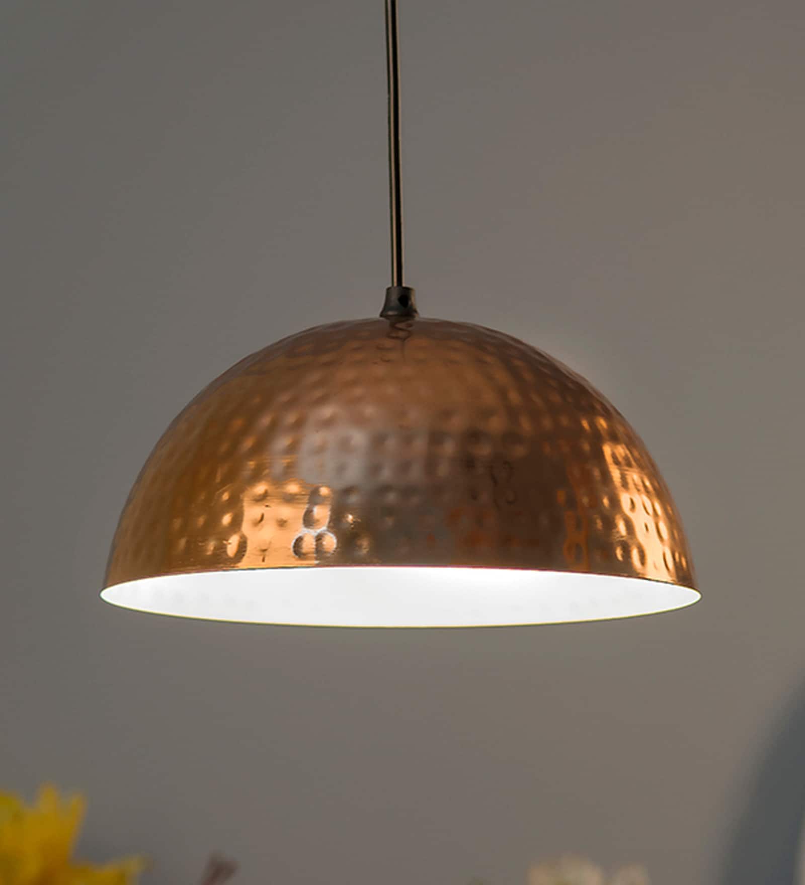 Messina Brown Metal Hanging Light