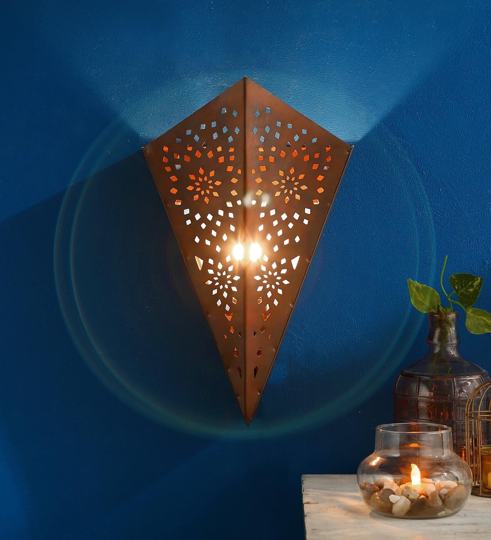 Copper Metal Wall Light