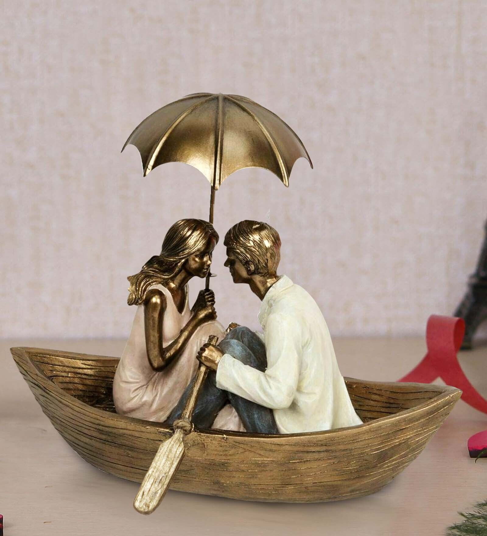 Buy CopperToned White Romantic Couple Polyresin Figurine at 27 OFF by Tied Ribbons Pepperfry
