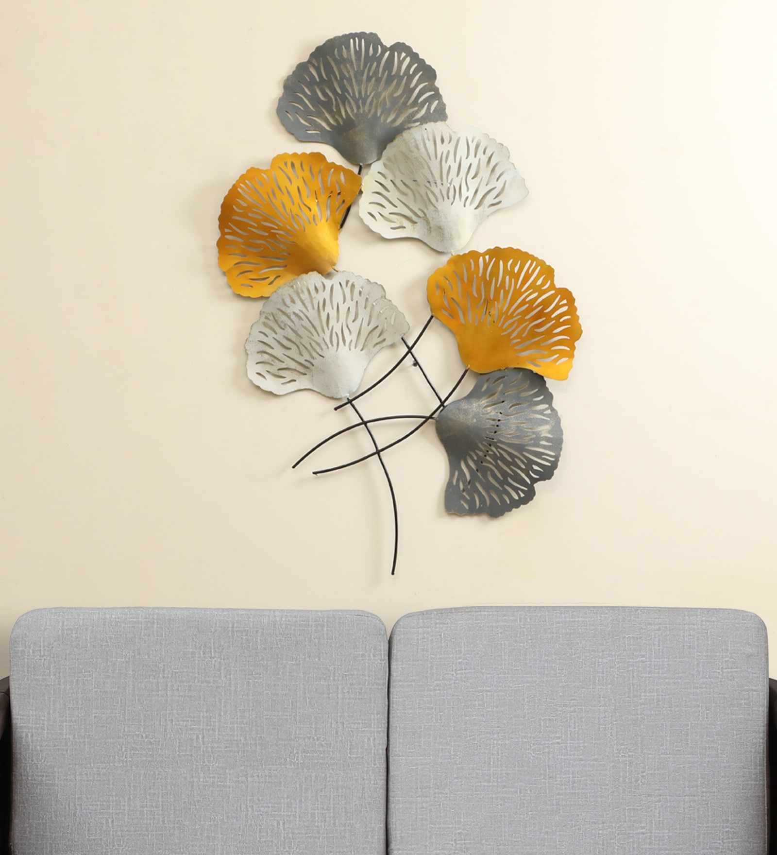 Cora Ginko Multicolour Iron Wall Art