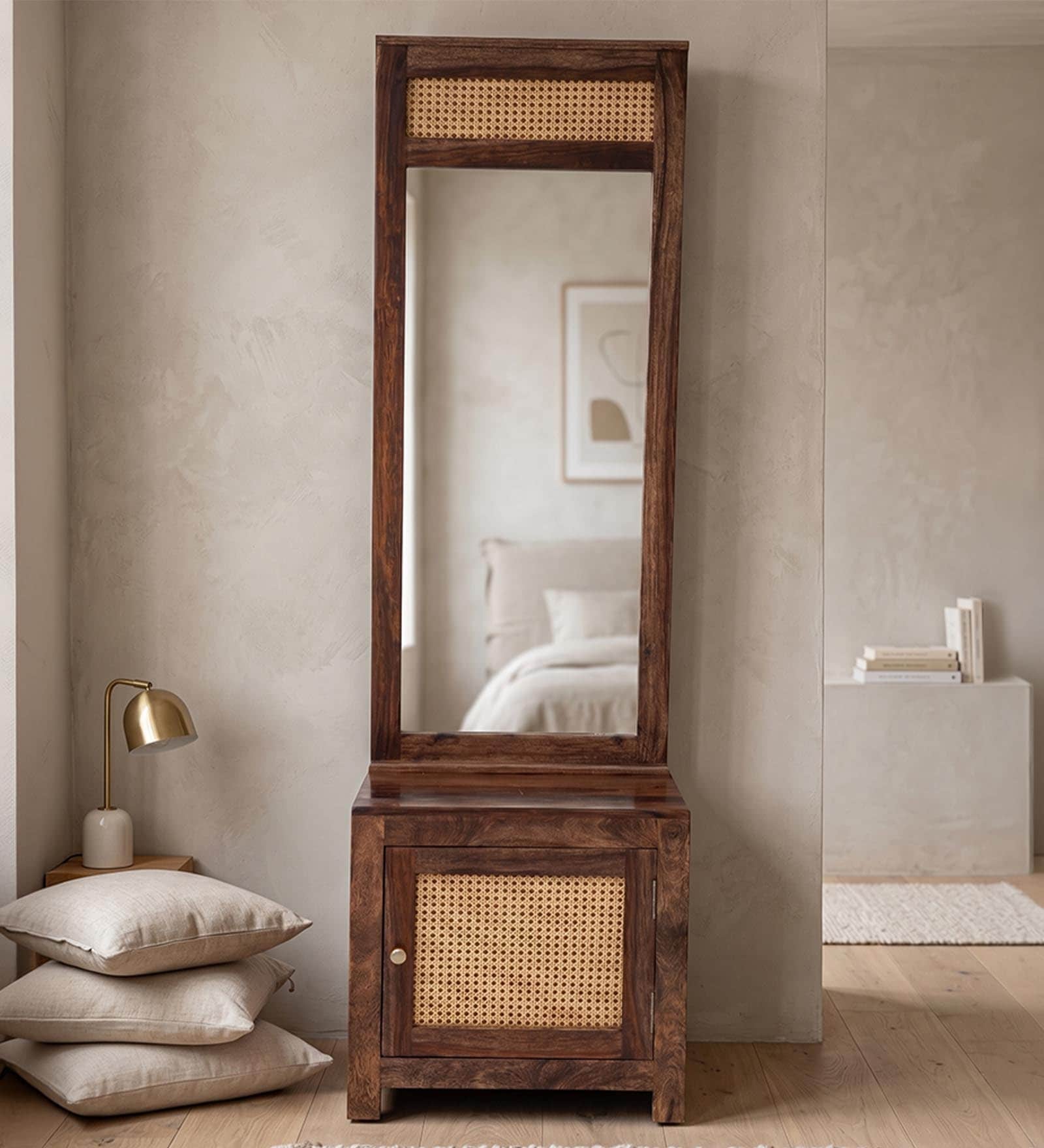 Coral Cane Dresser In Sheesham Wood Finish